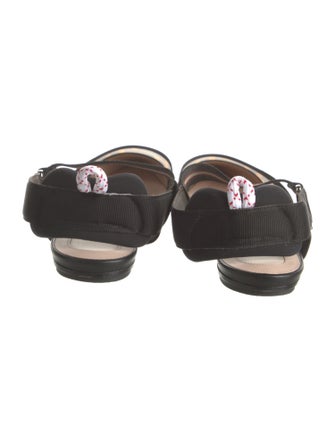 Fendi Zucca FF Logo Mesh Slingback Flats