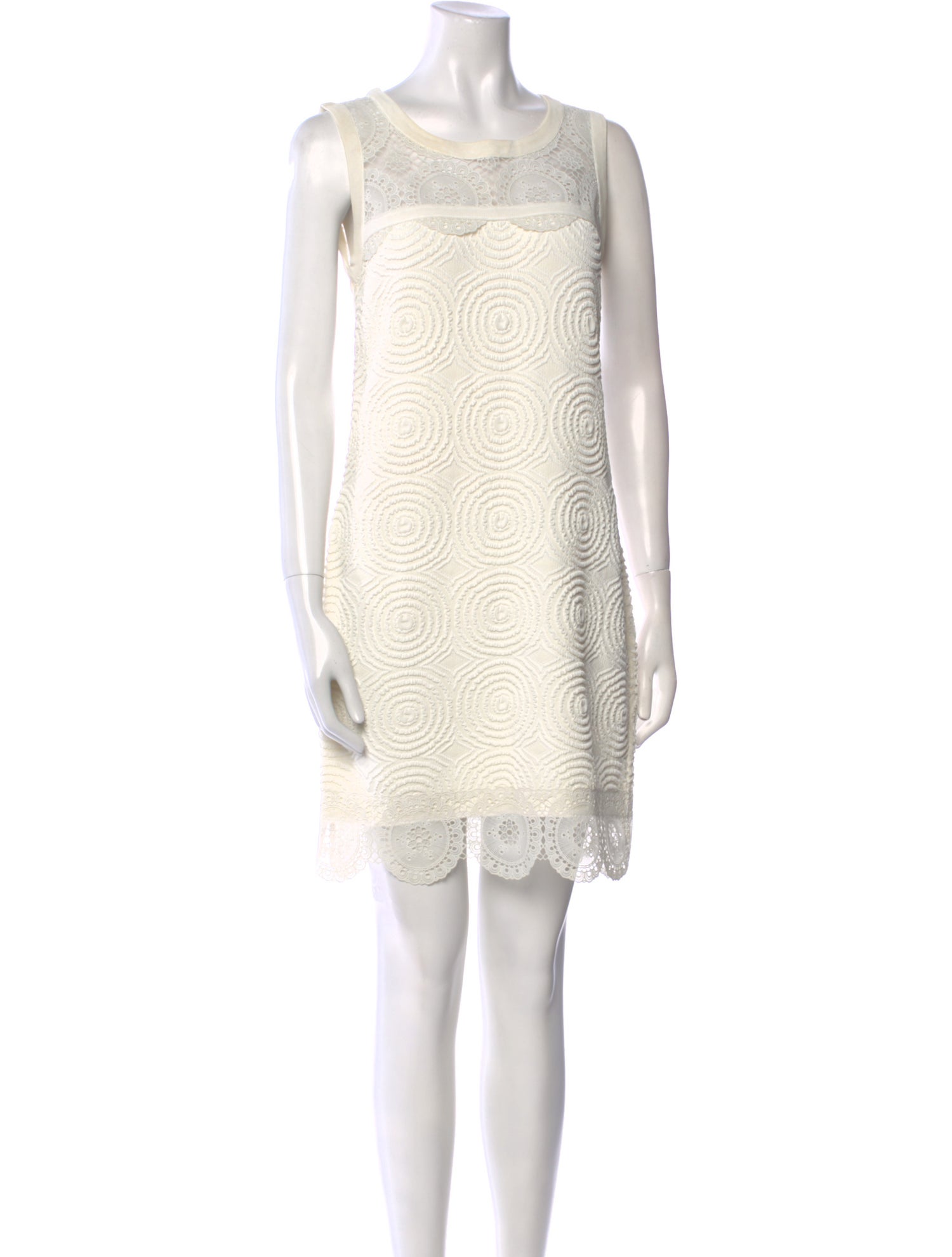 Fendi Scoop Neck Mini Dress