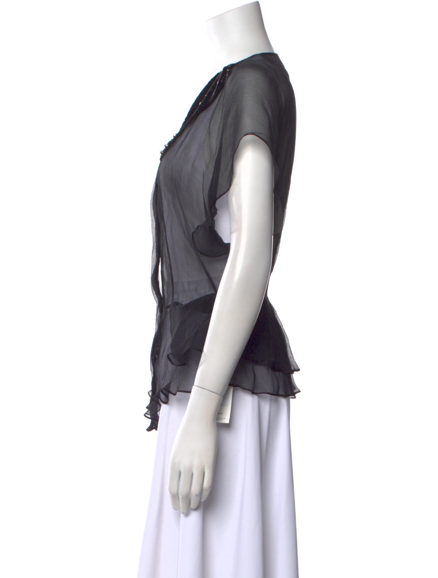 Fendi Silk V-Neck Blouse