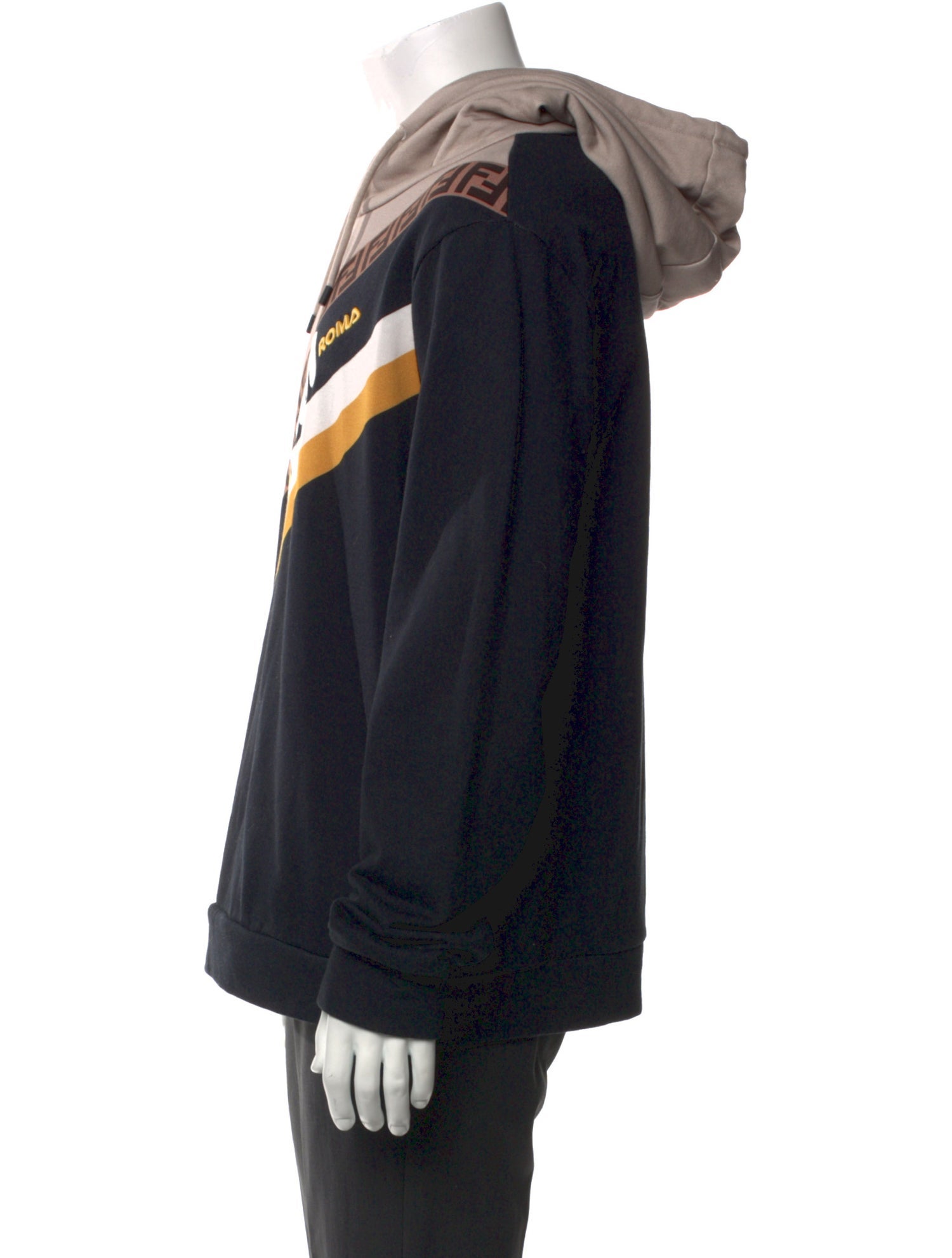 Fendi Zucca FF Logo Graphic Print Hoodie