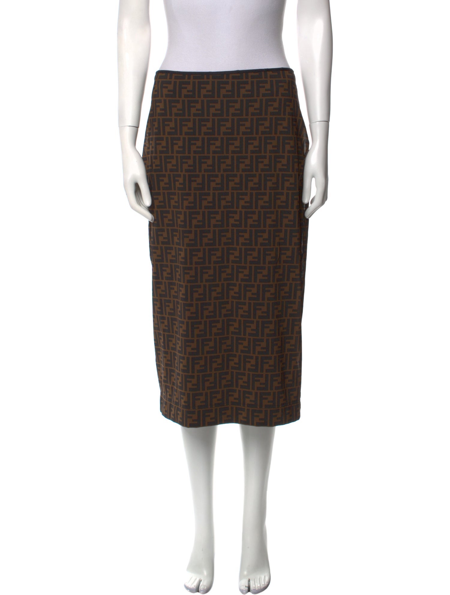 Fendi Nylon Knee-Length Skirt