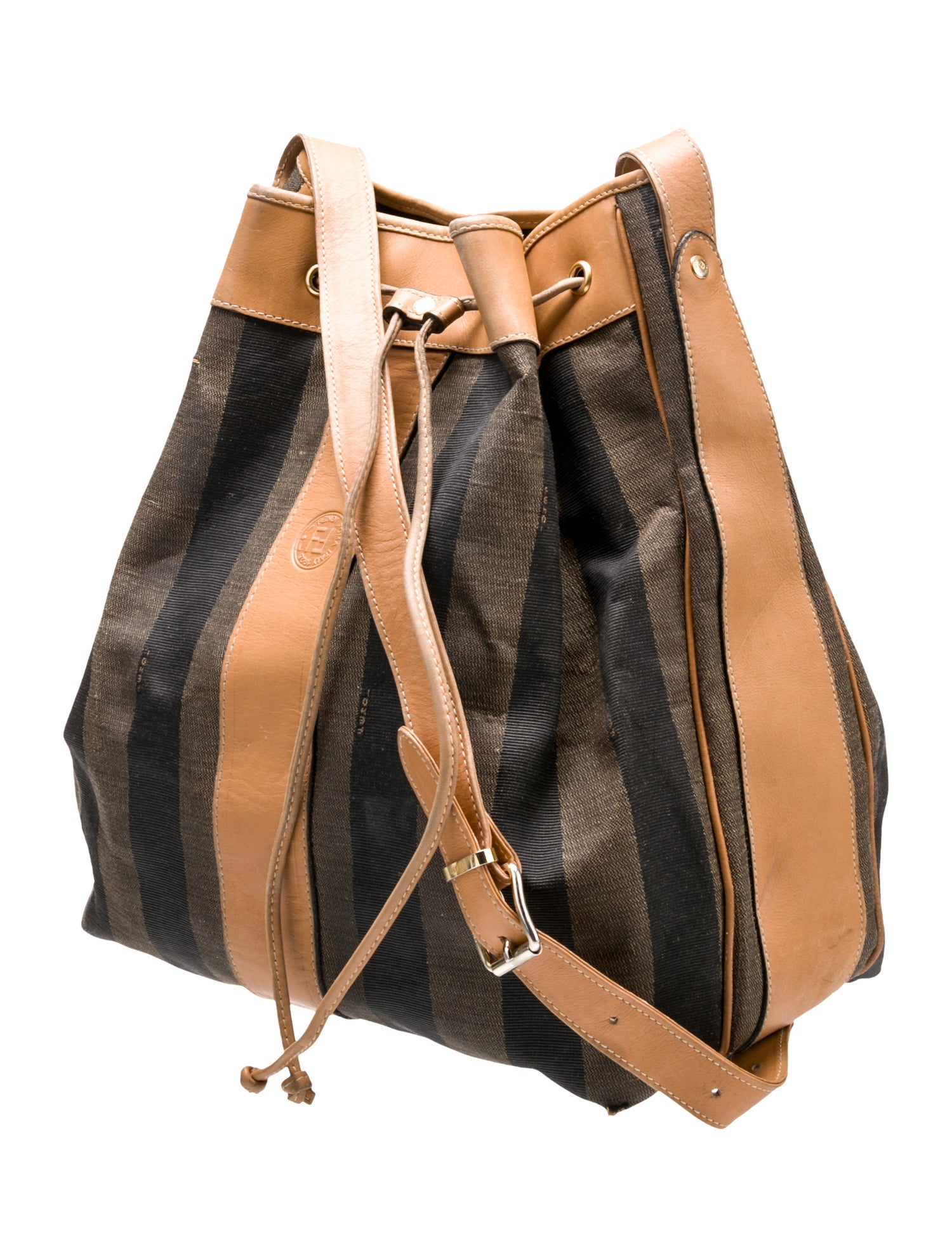 Fendi Pequin Bucket Bag