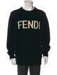 Fendi Virgin Wool Graphic Print Pullover