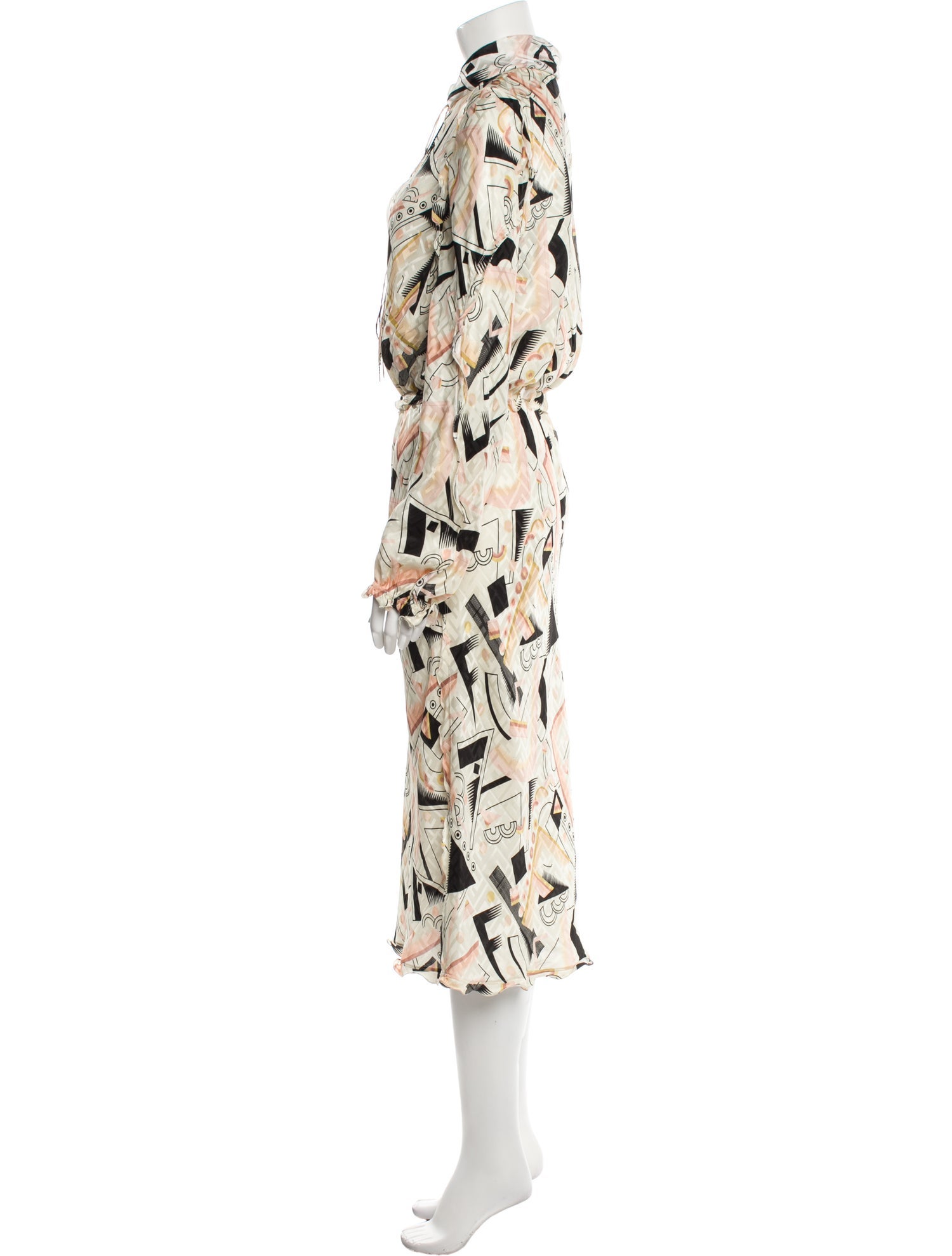 Fendi Silk Long Dress