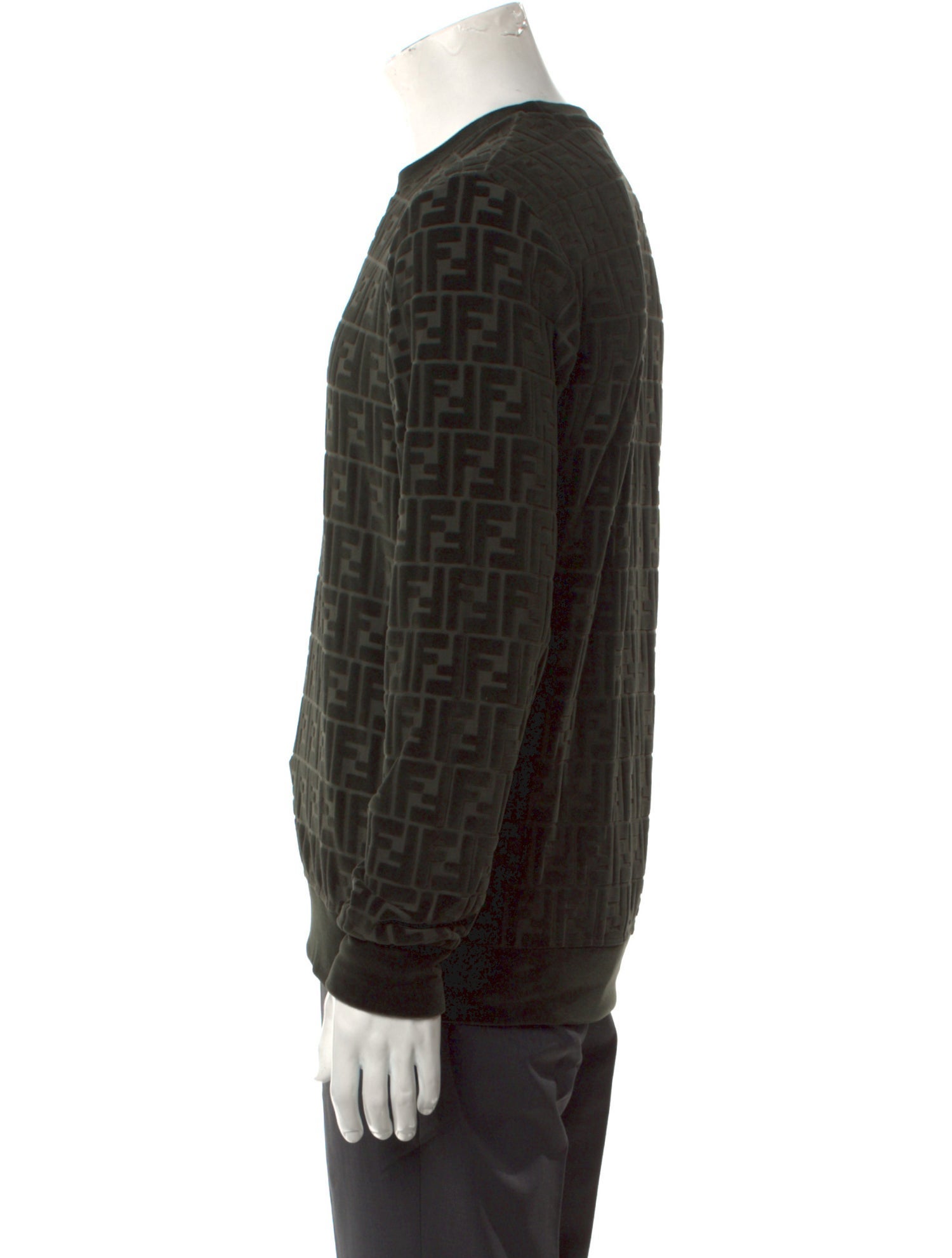 Fendi Zucca FF Logo Printed Pullover