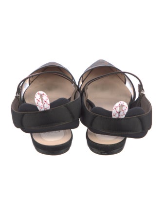 Fendi Zucca FF Logo Mesh Slingback Flats