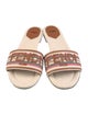 Fendi Leather Printed Slides