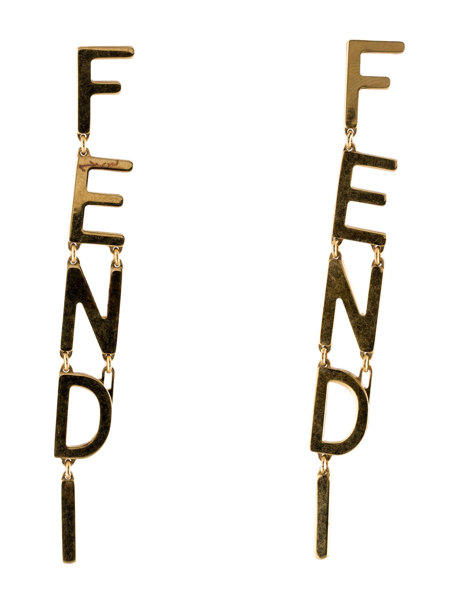 Fendi Fendigraphy Drop Earrings