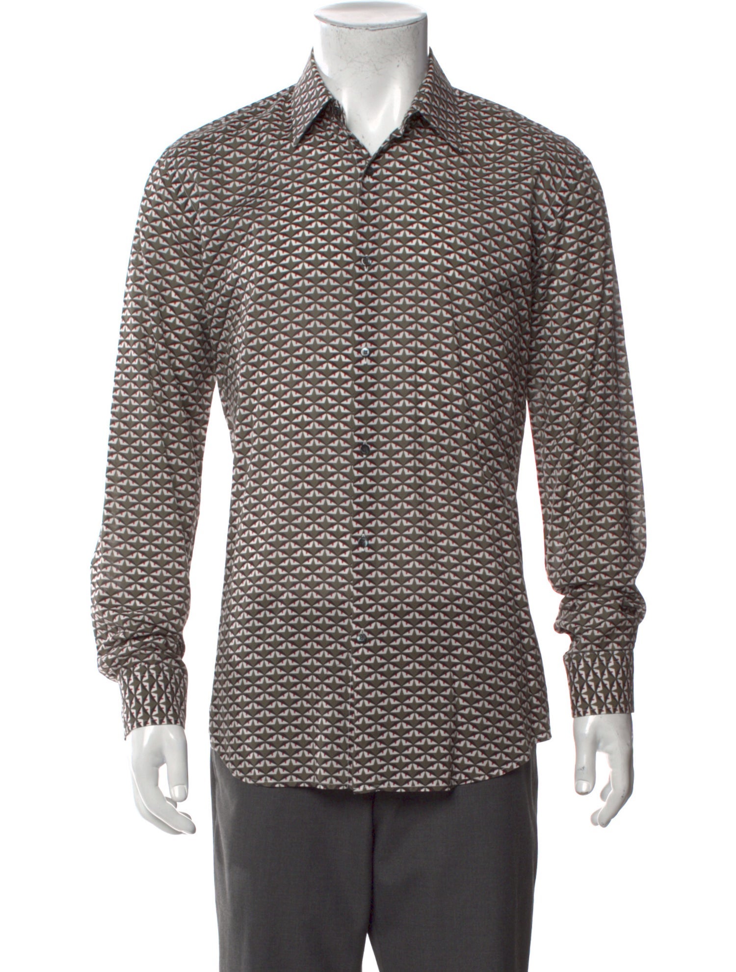 Fendi Monsters Motif Long Sleeve Jersey