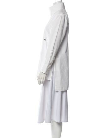 Fendi Long Sleeve Button-Up Top