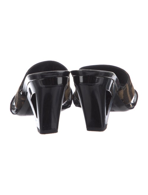 Fendi Zucca FF Logo Canvas Slides