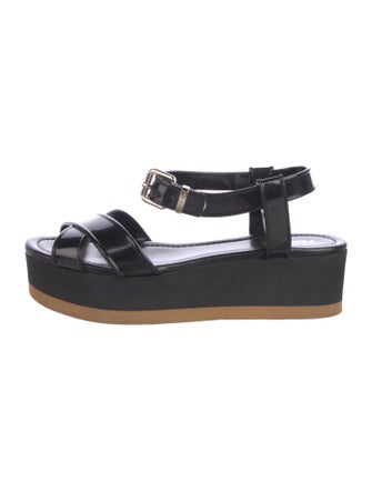 Fendi Rubber Slingback Sandals