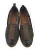 Fendi Pequin Pattern Canvas Espadrilles