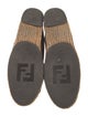 Fendi Pequin Pattern Canvas Espadrilles