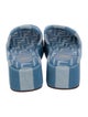 Fendi Denim Striped Slides