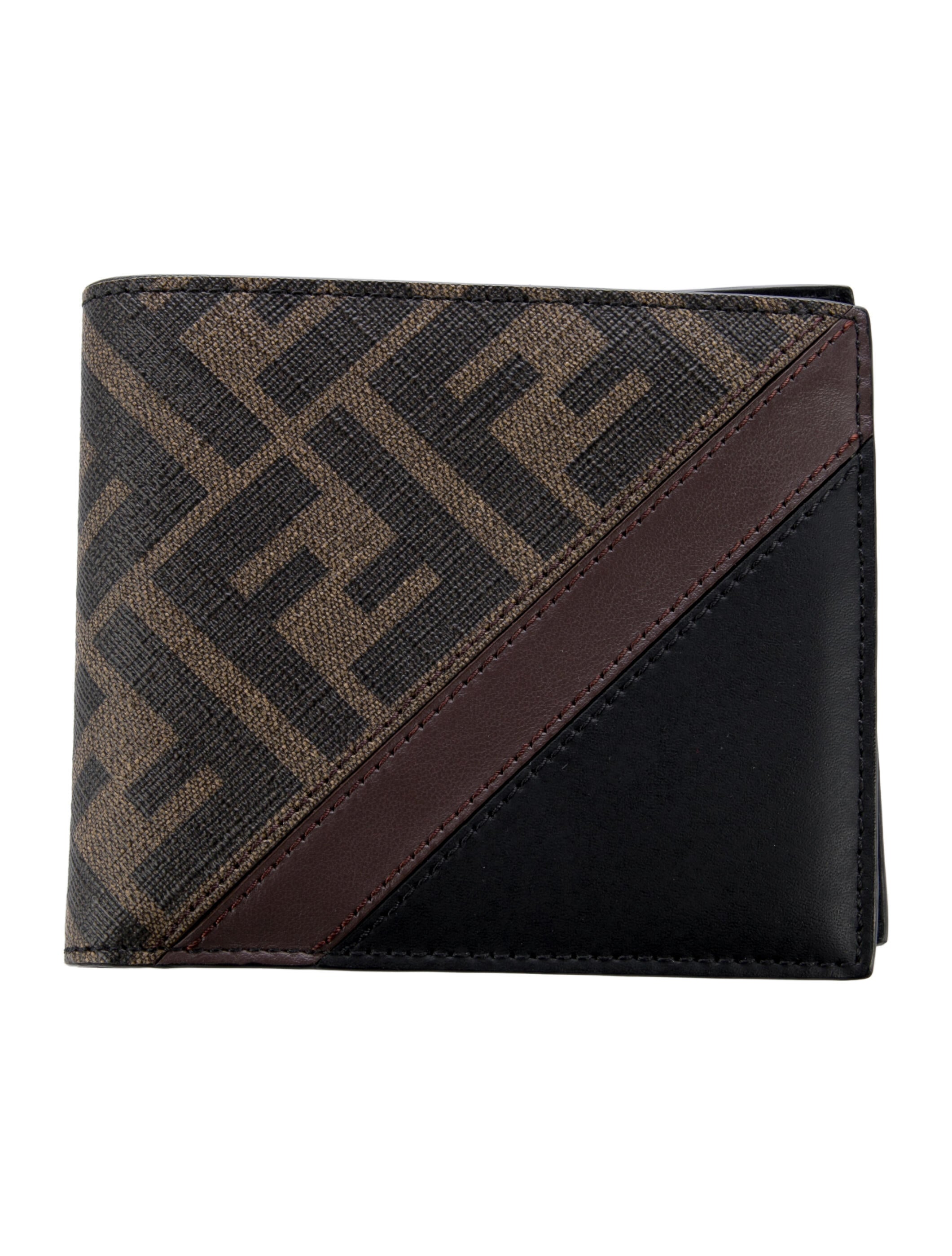 Fendi Zucca FF Logo Printed Bifold Wallet