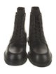 Fendi Zucca FF Logo Leather Combat Boots