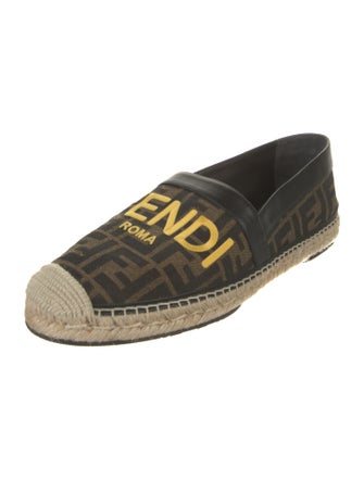 Fendi Zucca FF Logo Canvas Espadrilles
