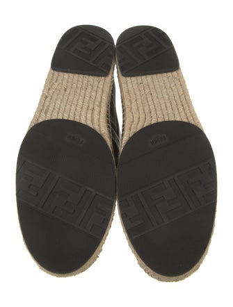 Fendi Zucca FF Logo Canvas Espadrilles