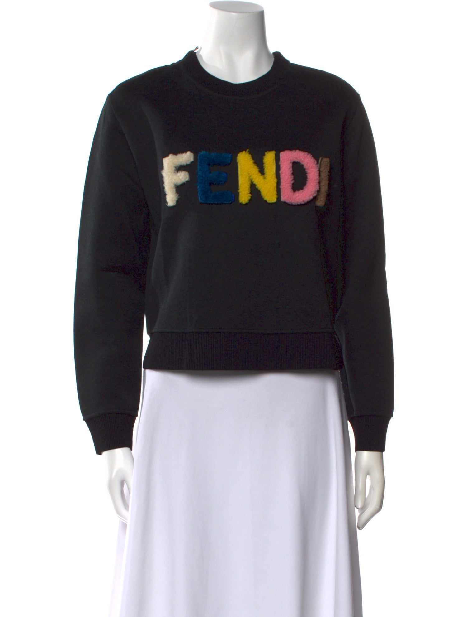 Fendi Graphic Print Crew Neck Sweatshirt