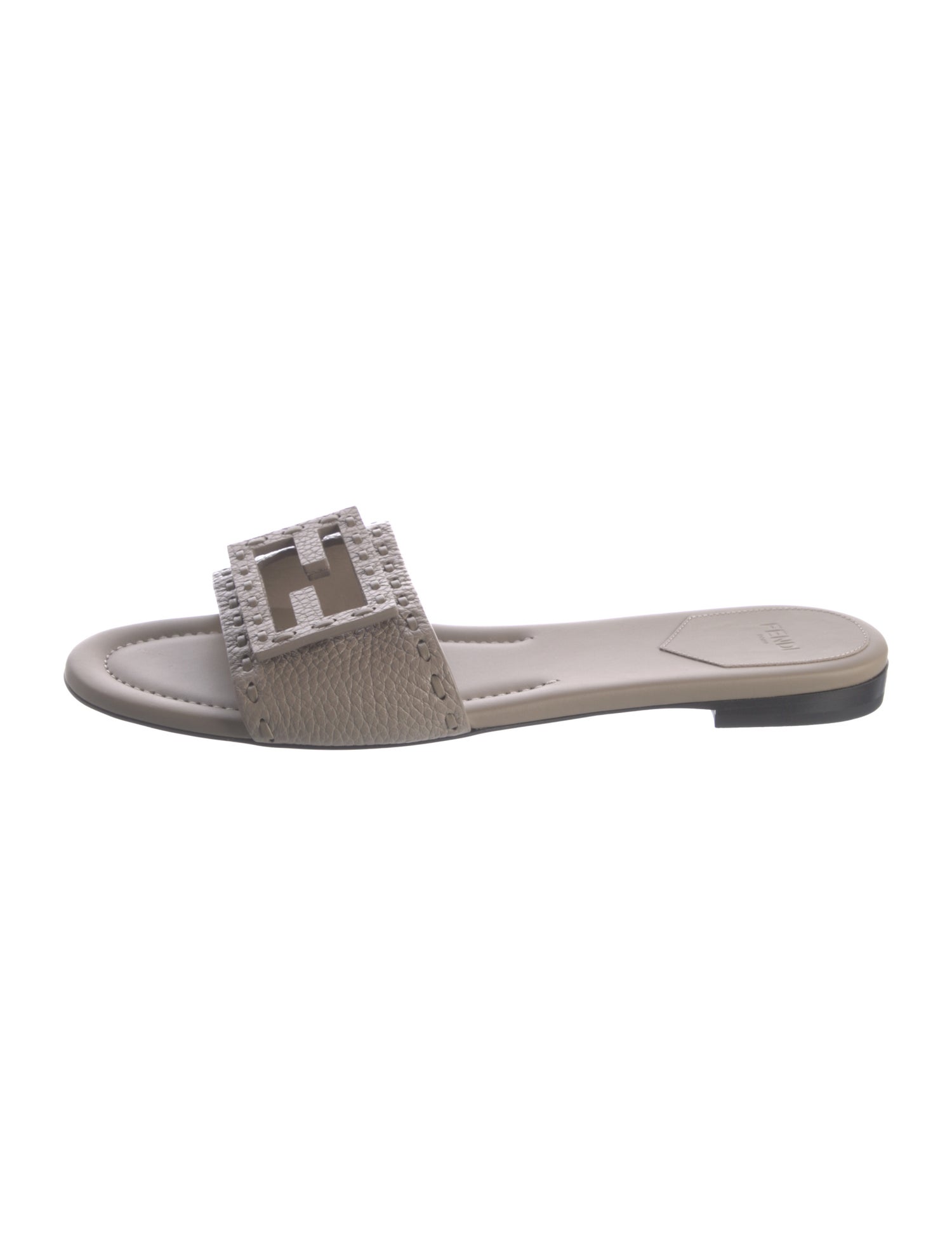 Fendi Leather Slides