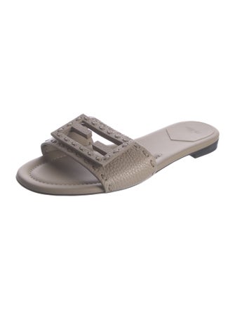 Fendi Leather Slides