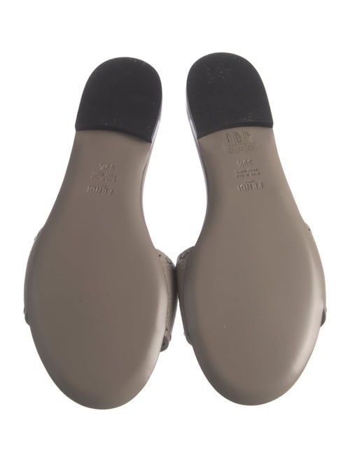Fendi Leather Slides