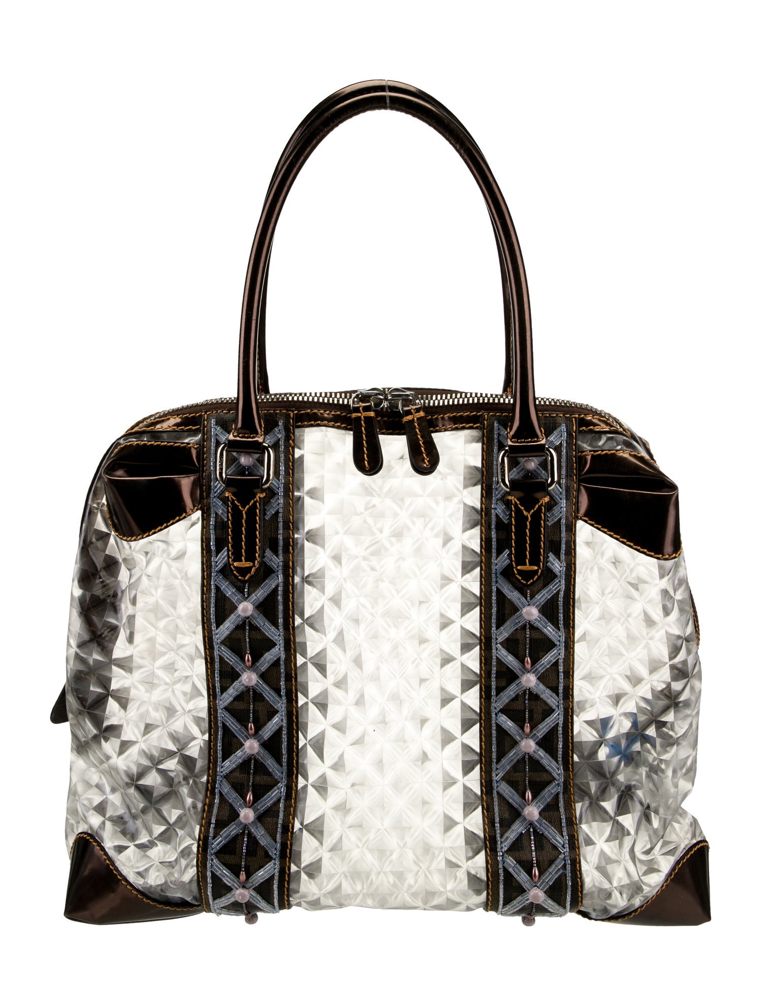 Fendi Zucca FF Top Handle Bag Vintage