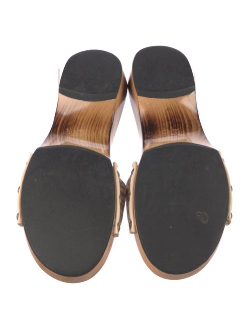 Fendi Canvas Bow Accents Slides