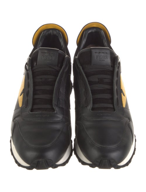 Fendi Monsters Motif Leather Sneakers