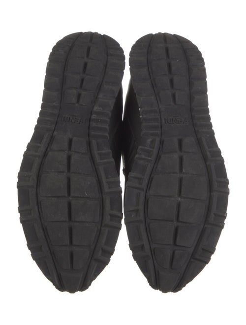 Fendi Monsters Motif Leather Sneakers