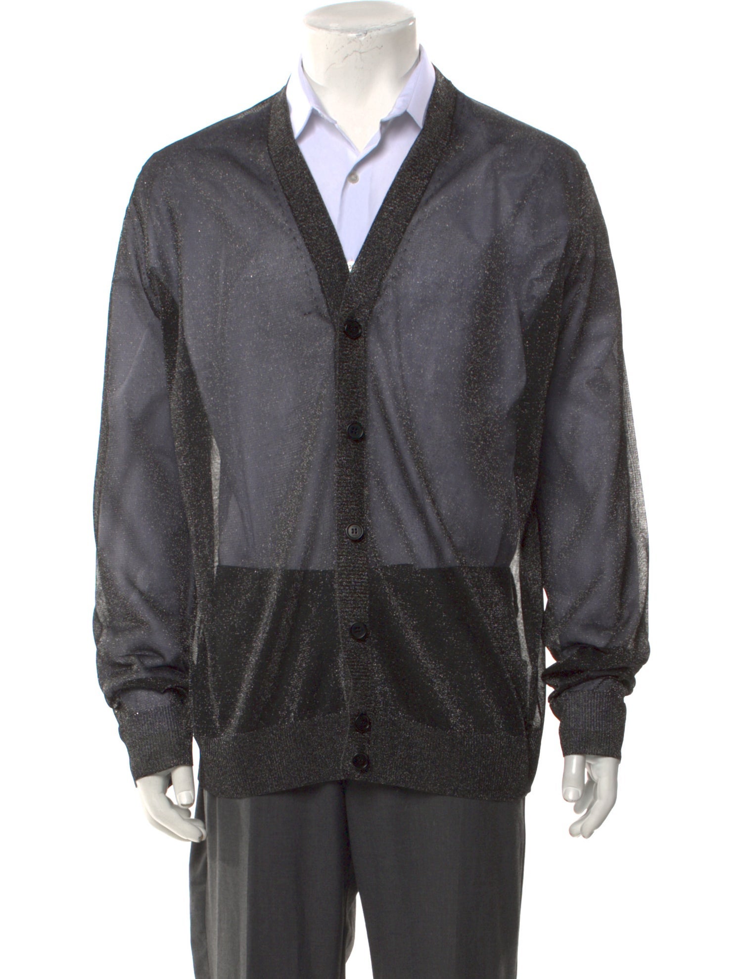 Fendi Printed V-Neck Cardigan