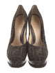 Fendi Zucca FF Logo Canvas Pumps