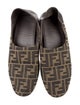 Fendi Zucca FF Logo Canvas Flats