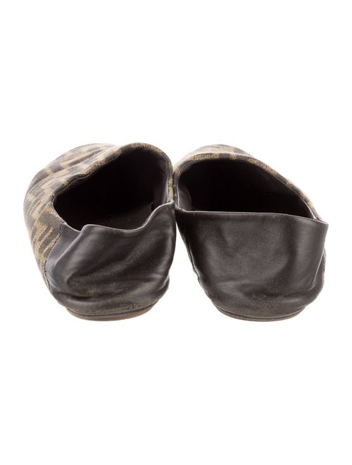 Fendi Zucca FF Logo Canvas Flats