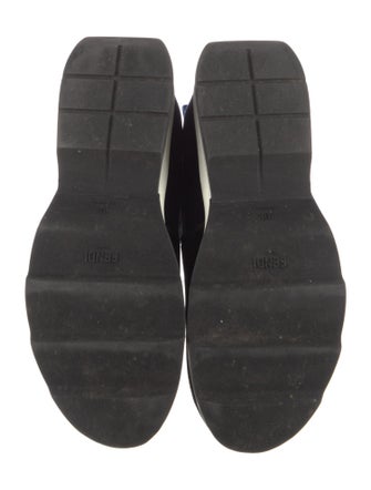 Fendi Velvet Colorblock Pattern Sock Sneakers