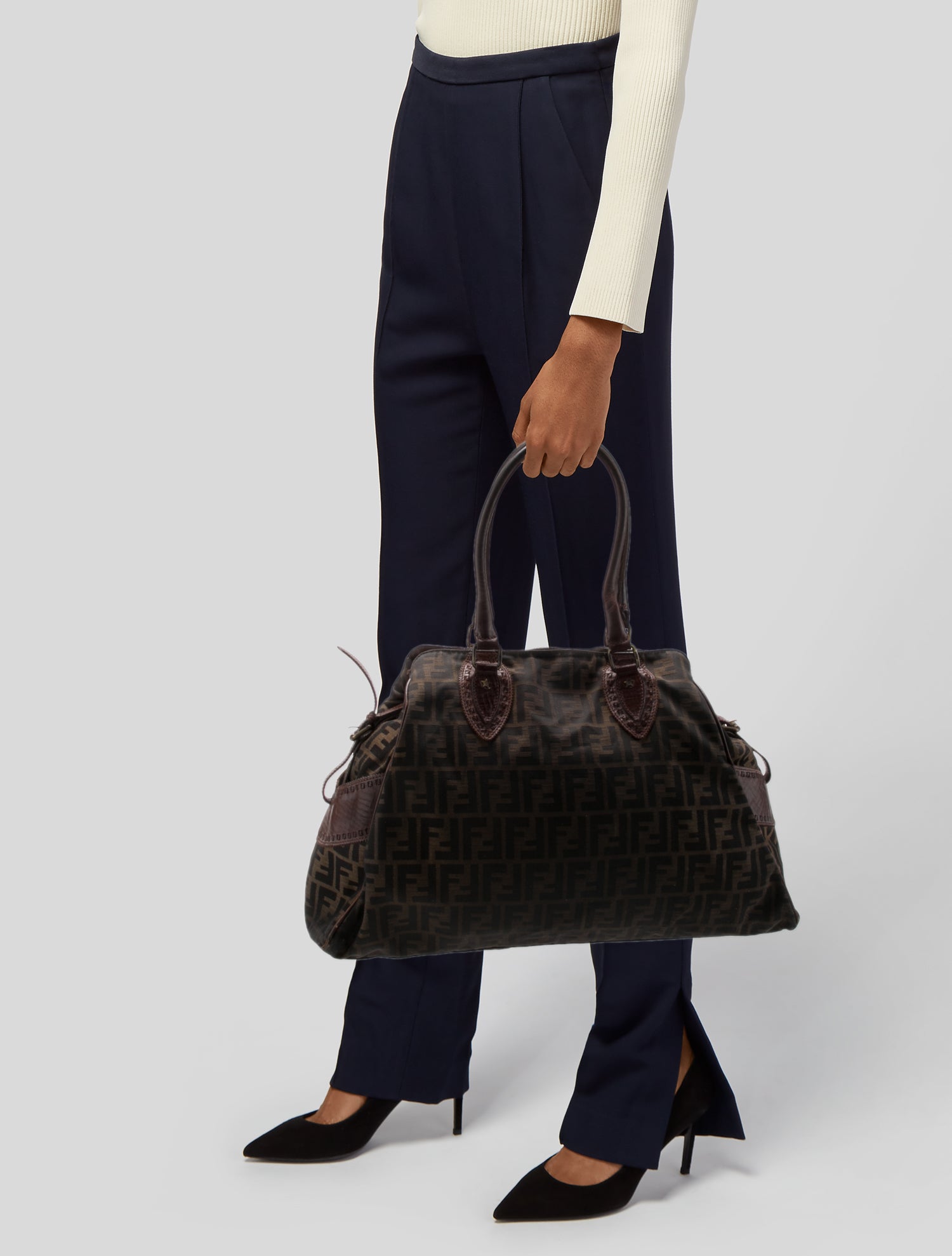 Fendi Zucca FF Shoulder Bag