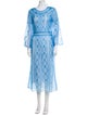 Fendi Lace Pattern Embroidered Accent Dress Set