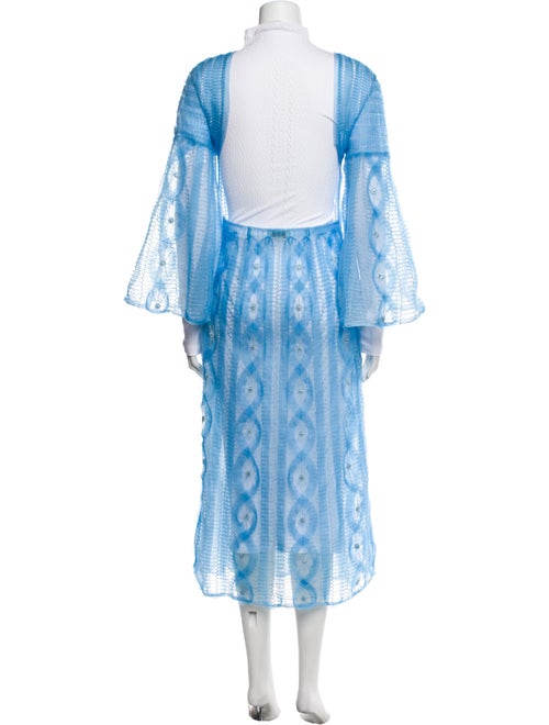 Fendi Lace Pattern Embroidered Accent Dress Set