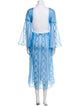Fendi Lace Pattern Embroidered Accent Dress Set