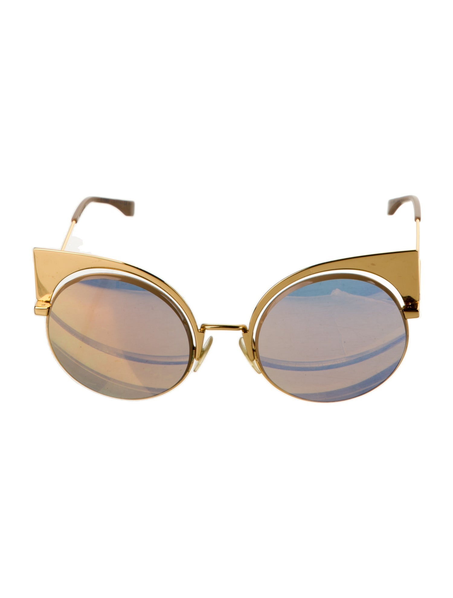 Fendi Cat-Eye Mirrored Sunglasses
