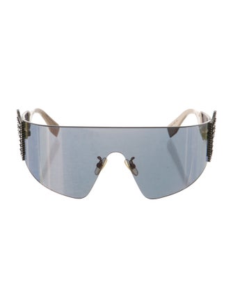Fendi Shield Mirrored Sunglasses
