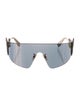 Fendi Shield Mirrored Sunglasses