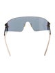 Fendi Shield Mirrored Sunglasses