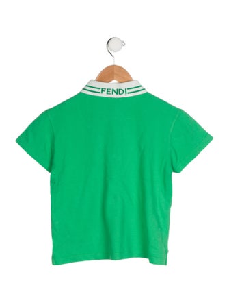 Fendi Collared Short Sleeve Top