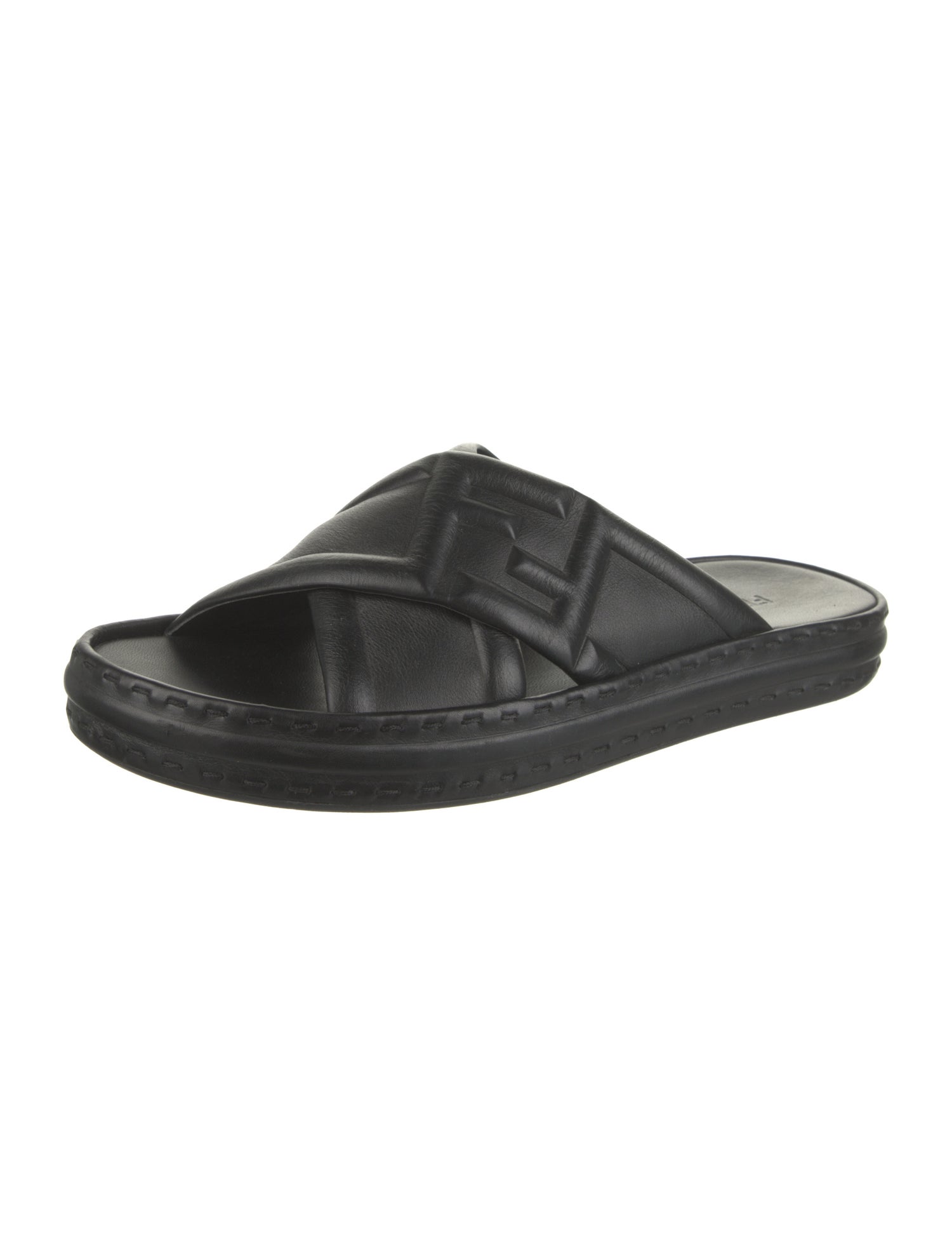 Fendi Leather Printed Sneakers