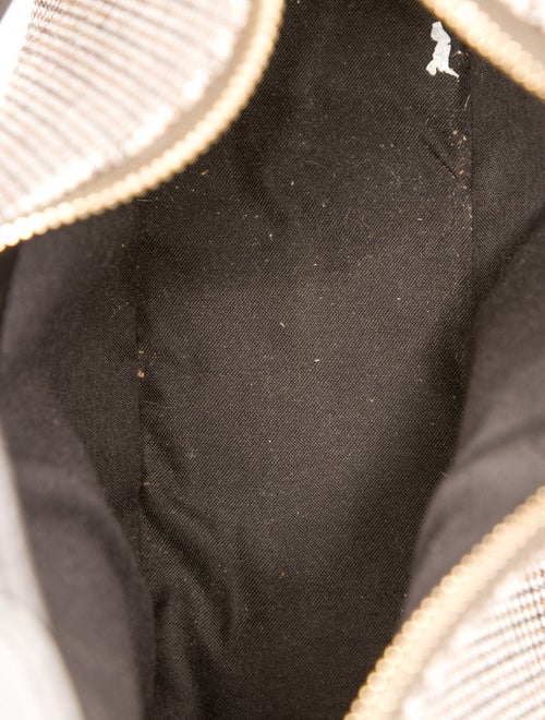 Fendi Brown Leather/Fabric Houndstooth graphy Small Shoulder Bag Small 2022