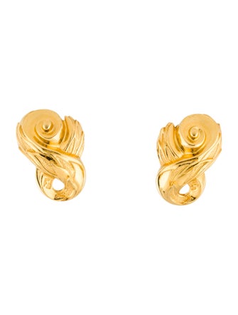 Fendi Swirl Clip-On Earrings