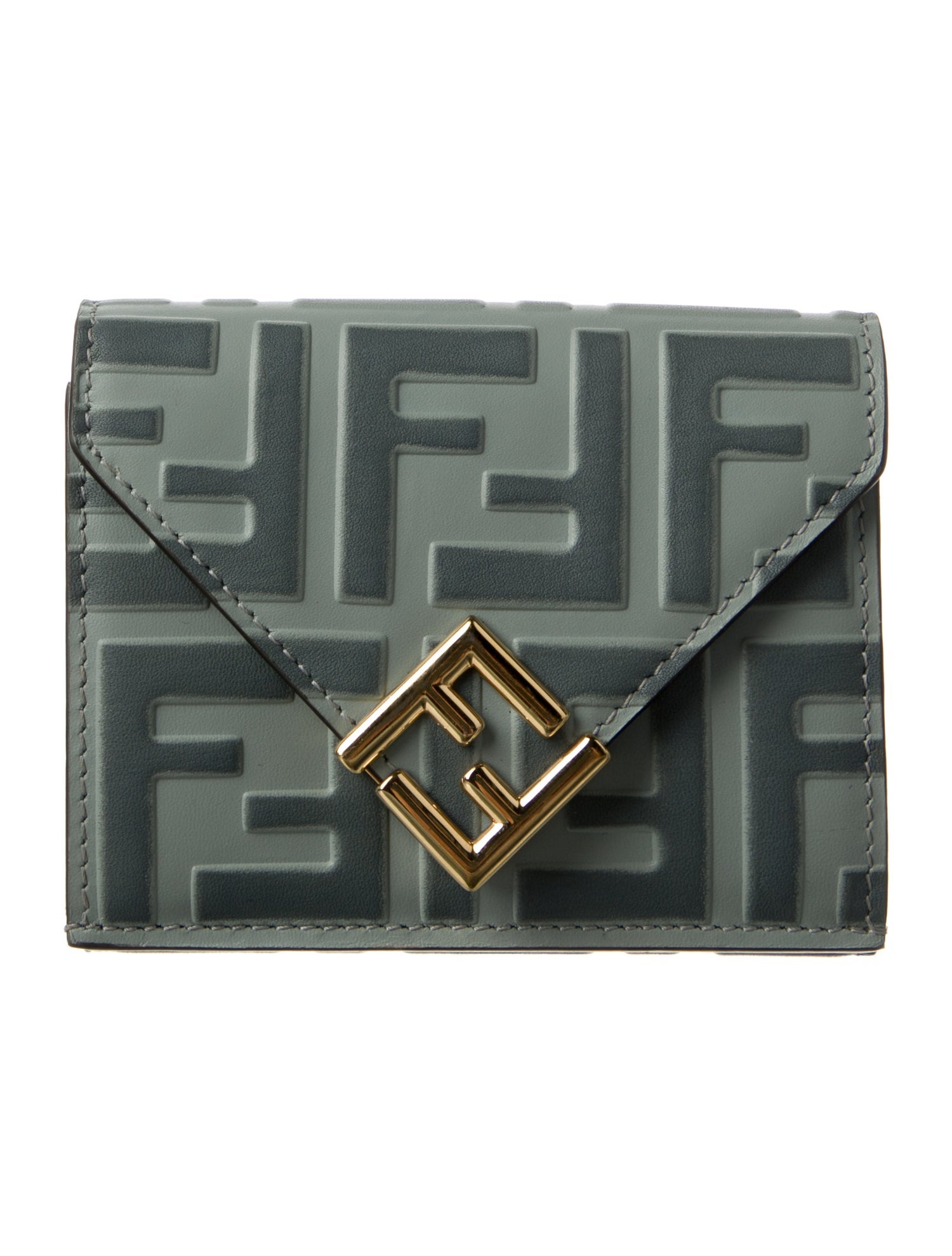 Fendi 2024 Zucca FF Logo Compact Wallet