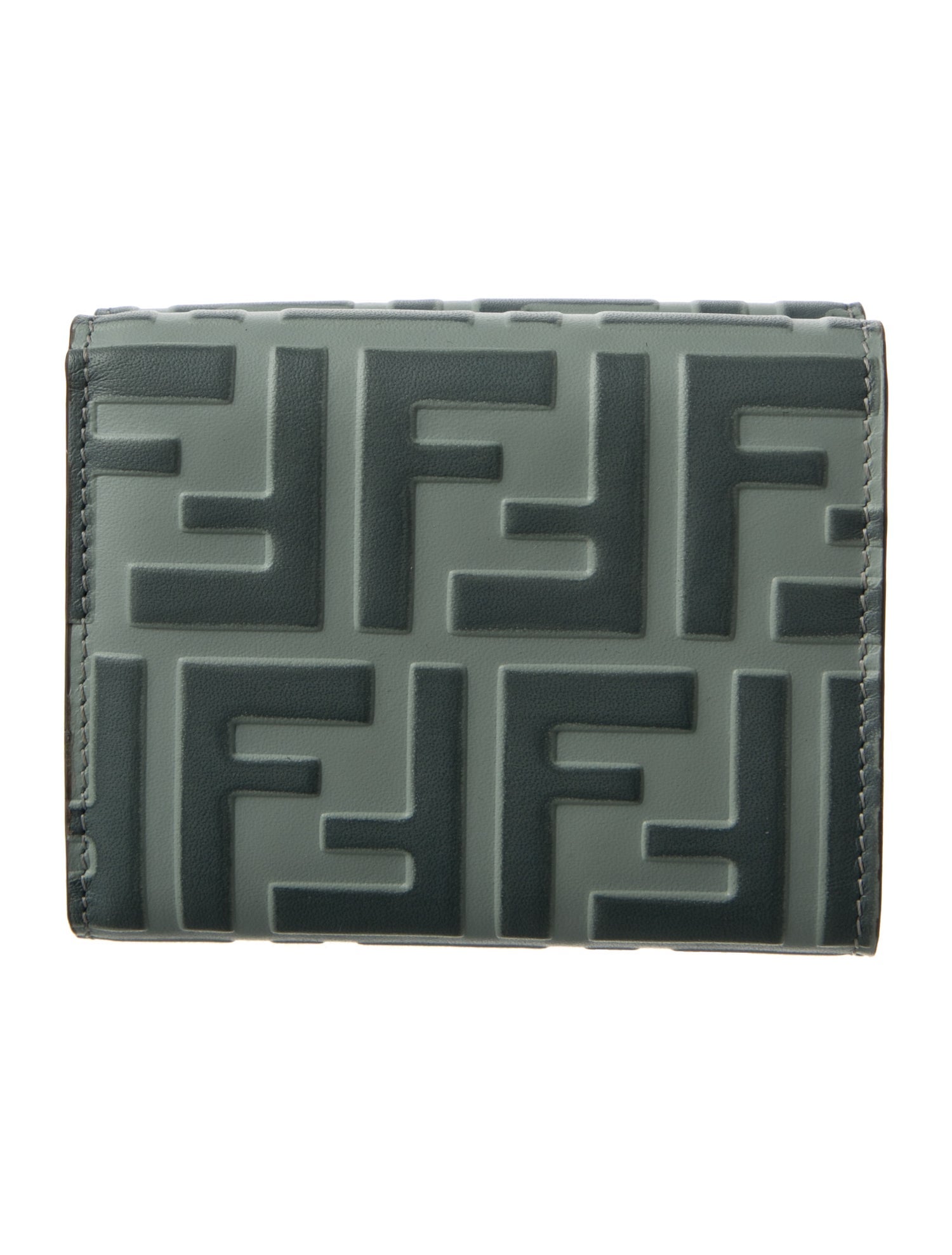 Fendi 2024 Zucca FF Logo Compact Wallet